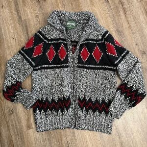 Men’s American Eagle Chunky Knit Full Zip Sweater